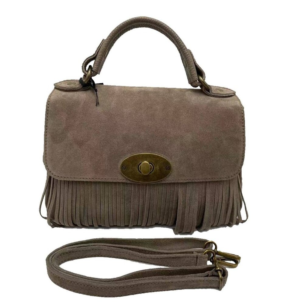 Suede Handbag